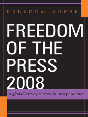 cover image of Freedom of the Press 2008
